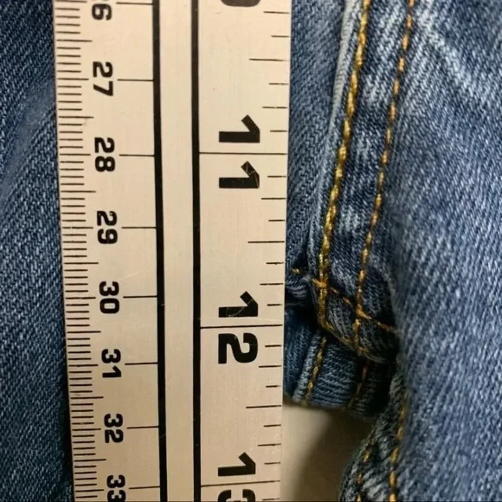 Levis 505 Jeans Mens 38x32 Regular Straight Medium Wash Blue Denim‎ Casual
